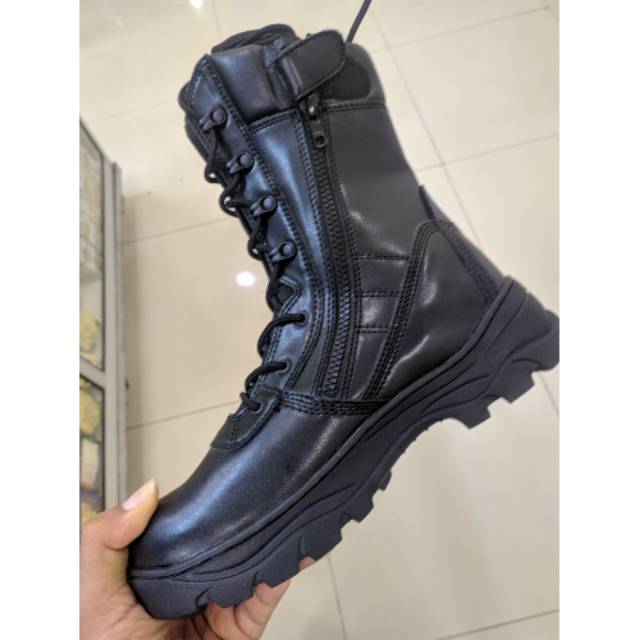 SEPATU PDL TORNADO  tni kulit 9 inc