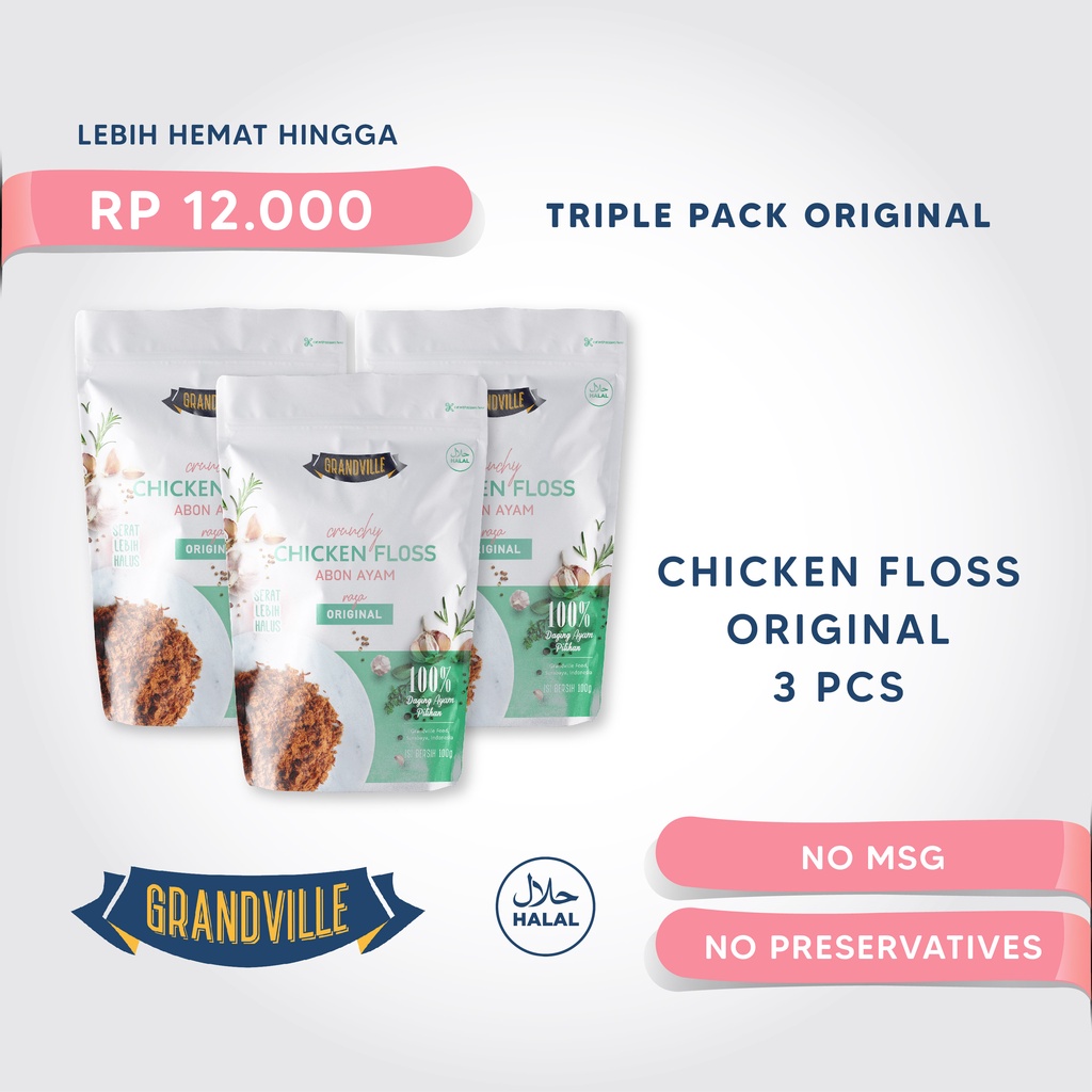 

(SUSE) Grandville Abon AYAM Crunchy Triple Pack Original
