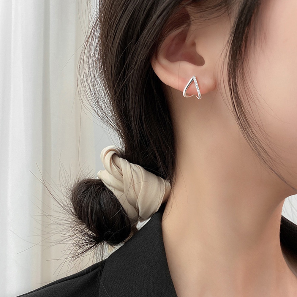 Anting Tusuk Gantung Bahan Sterling Silver 925 Desain Daun Maplebungahati Untuk Wanita