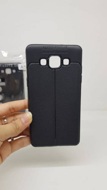 Auto Focus Samsung A5 2015 5.0 inchi Leather Soft Case Samsung A500 AUTOFOCUS Motif Kulit Jeruk