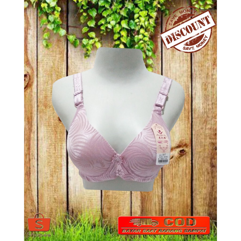 Fashion Sale A17-BRA/BH JUMBO WANITA DEWASA DAN IBU MUDA Bra/BhaTanpa Kawat Uk 36B-44B