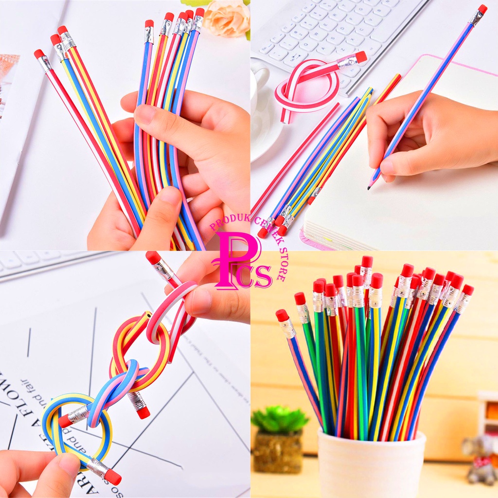 

(PCS) PENSIL LENTUR PENSIL GULUNG PENCIL LENTUR PENCIL GULUNG FLEXIBLE TERMURAH UNIK LUCU