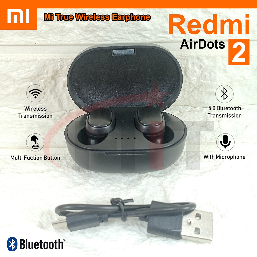 Airdots 2 Xiaomi TWS Headset Bluetooh Wireless 5.0 Earbuds Mi