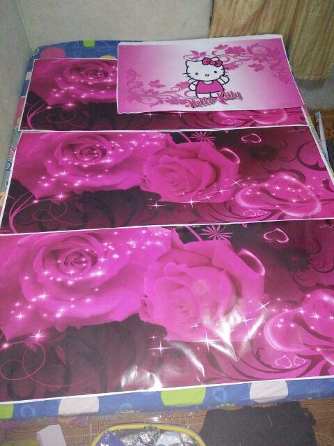 Stiker Kulkas Mawar Pink