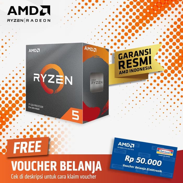 PC GAMING Ryzen 5 3500/VGA RX 570/16GB DDR4/SSD