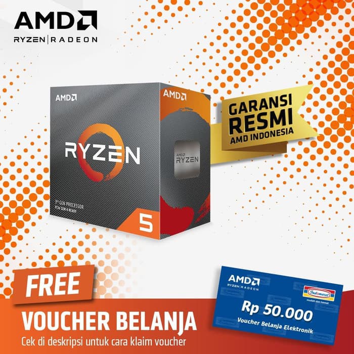 PC GAMING Ryzen 5 3500/VGA RX 570/16GB DDR4/SSD