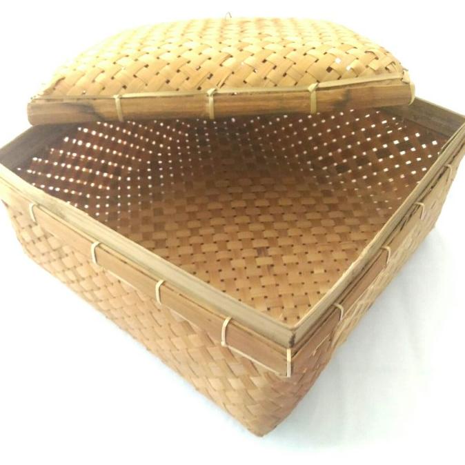 

BISA BAYAR DITEMPAT Besek Sokase Bambu Kotak/Box Hampers Diameter 20 CM Harga Grosir TERLARIS