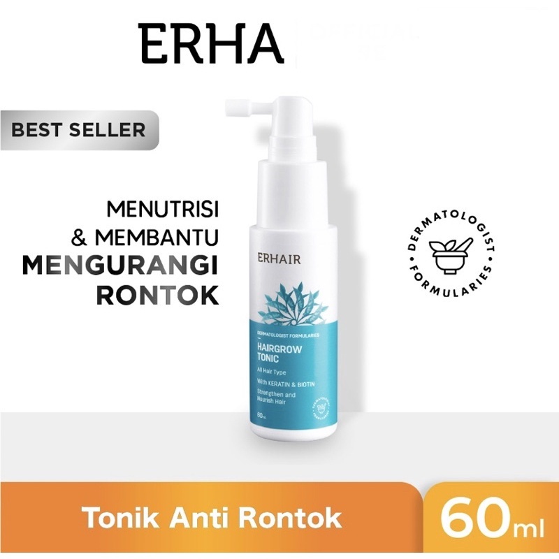 ERHAIR HairGrow / Tonic Untuk Rambiut Rontok-60ml