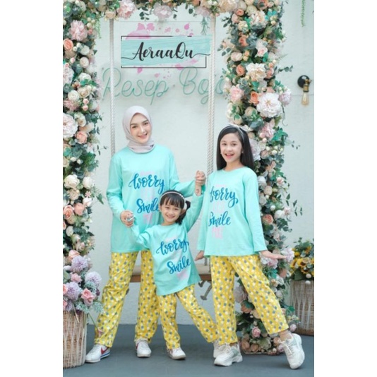 baju tidur anak perempuan pajamas 8-10 tahun Aeraaqu setelan baju tidur anak setelan baju anak perem