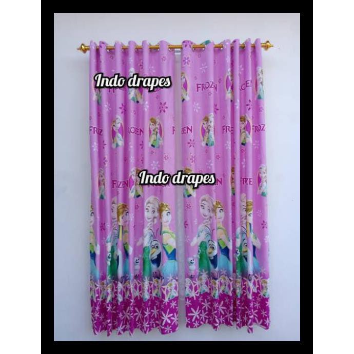 Gorden Motif My Little Gorden Jendela Karakter Anak Hello Kitty Frozen - Frozen Kode 233