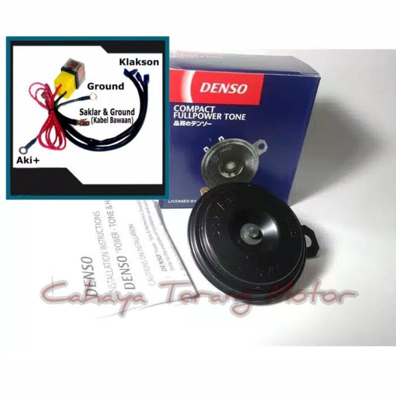 Klakson Denso (DISC) 1 Biji WaterProof 12 Volt Original 100% Buat Motor &amp; Mobil Harga Satuan