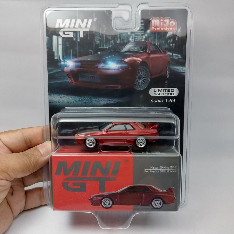 MiniGT Mini GT 295 Nissan Skyline GT-R (R32) Red Pearl w/ BBS LM Wheel