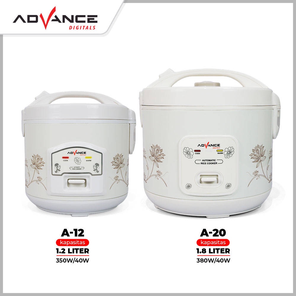 【Garansi 1 Tahun】Advance A-12 Rice Cooker Mini 1.2L Penanak Nasi Serbaguna 3 in 1 Magic Com