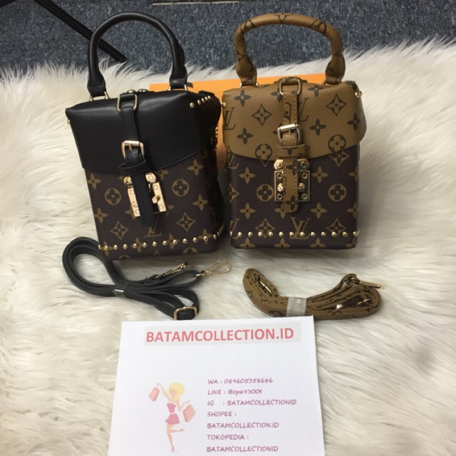 TAS LV CAMERA BOX 1693 TAS MINI TAS SELEMPANG / TAS HAND BAG TERLARIS DAN TERMURAH