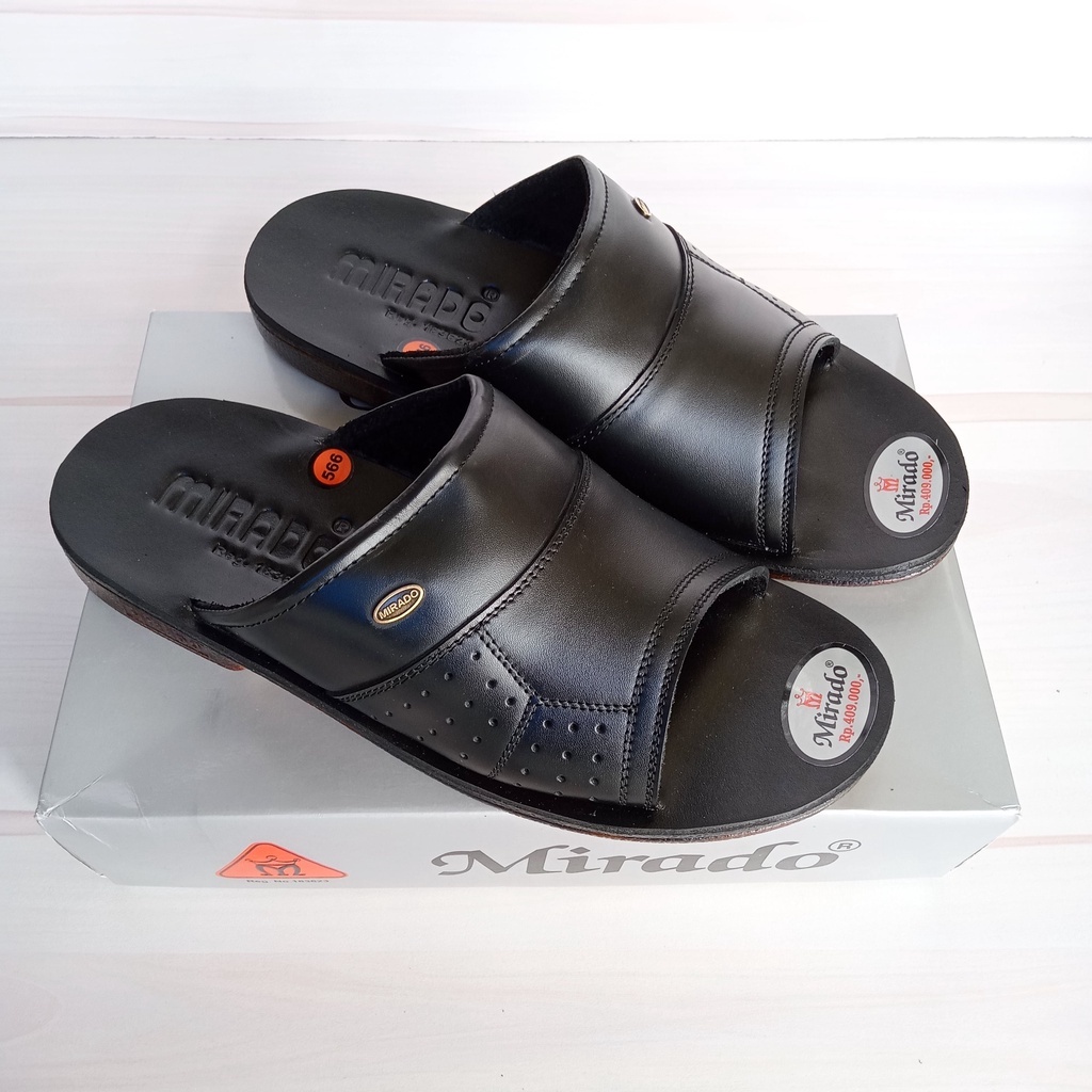 sandal pria mirado 566 kulit asli original classic series sandal selop pria mirado kulit sapi asli s