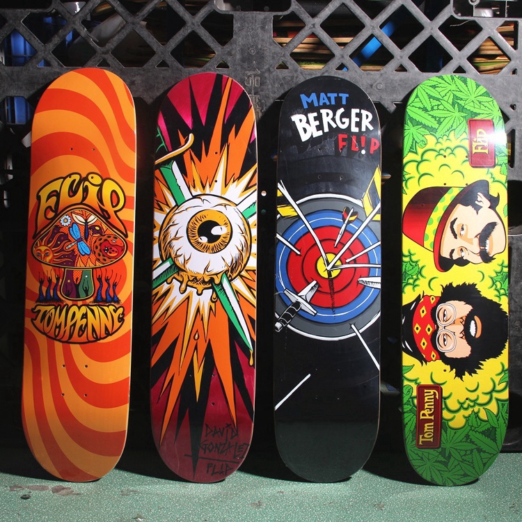 FLIP skateboard deck 31x8inch 80cm deck pro deck skateboard DoubleKICK TAIL filp Profesional Untuk Dewasa