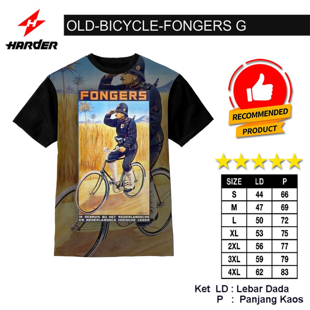 Kaos Sepeda Dewasa Old Bicycle Fongers G -SHOPLAB88
