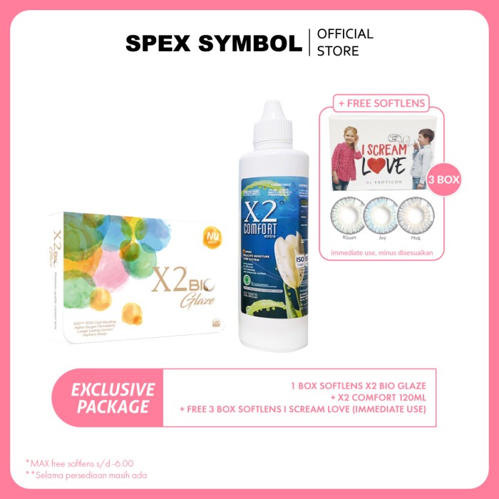 

Bundling Spex Symbol X2 Bio Glaze( 1Box X2 Bio Glaze+ X2 120ML+SED) - Na Azul, 0.00