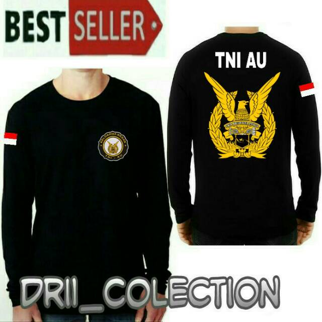 Kaos lengan panjang TNI AU