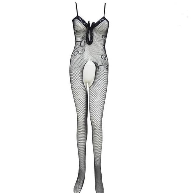 1GP6 LINGERIE BODY STOCKING / LINGERIE STOCKING TRANSPARAN - BIRU JDJ2