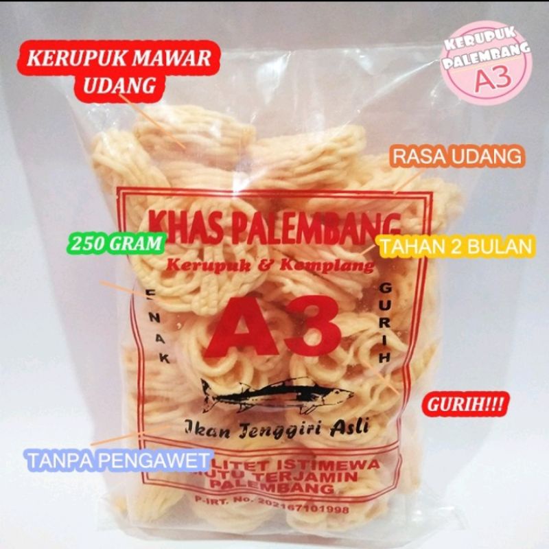 

Kerupuk UDANG kerupuk mawar asli palembang enak