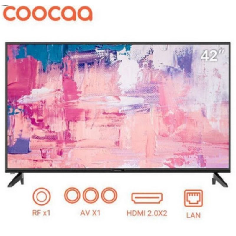 COOCAA TV LED 42 INCH SMART ANDROID 9 FHD WIFI NETFLIX