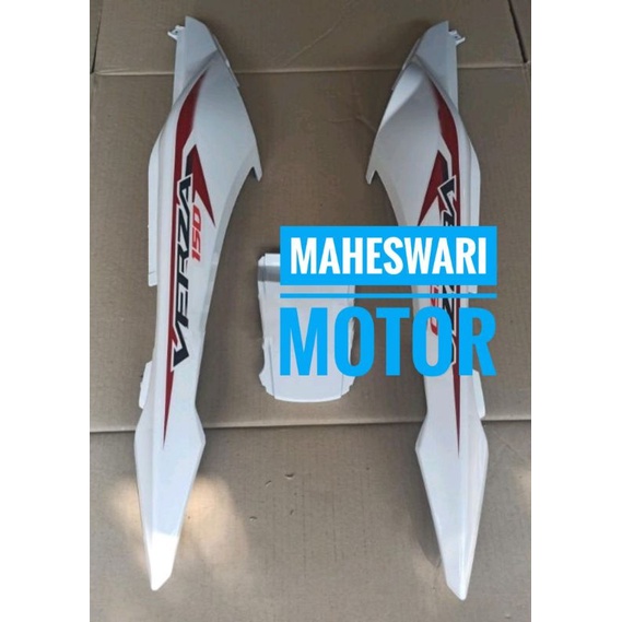 Cover Body Belakang Honda Verza Merah Putih plus Striping.