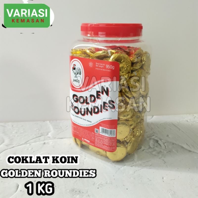 

COKLAT KOIN GOLDEN ROUNDIES LEBARAN 1 KG PERMEN COKLAT KOIN KILOAN KUE LEBARAN