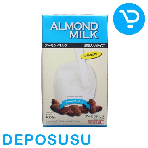 TSUKUBA ALMOND MILK BROWN SUGAR 1 LITER