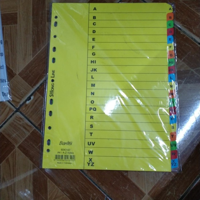 

Dijual Pembatas Bantex Abjad Kode 6043 Terlaris