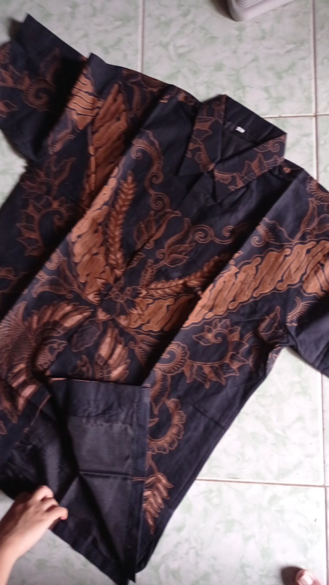 Awar-awar Batik Lengan Pendek Full Furing Katun Halus Sragenan Hq Size M-xxl Batik Solo