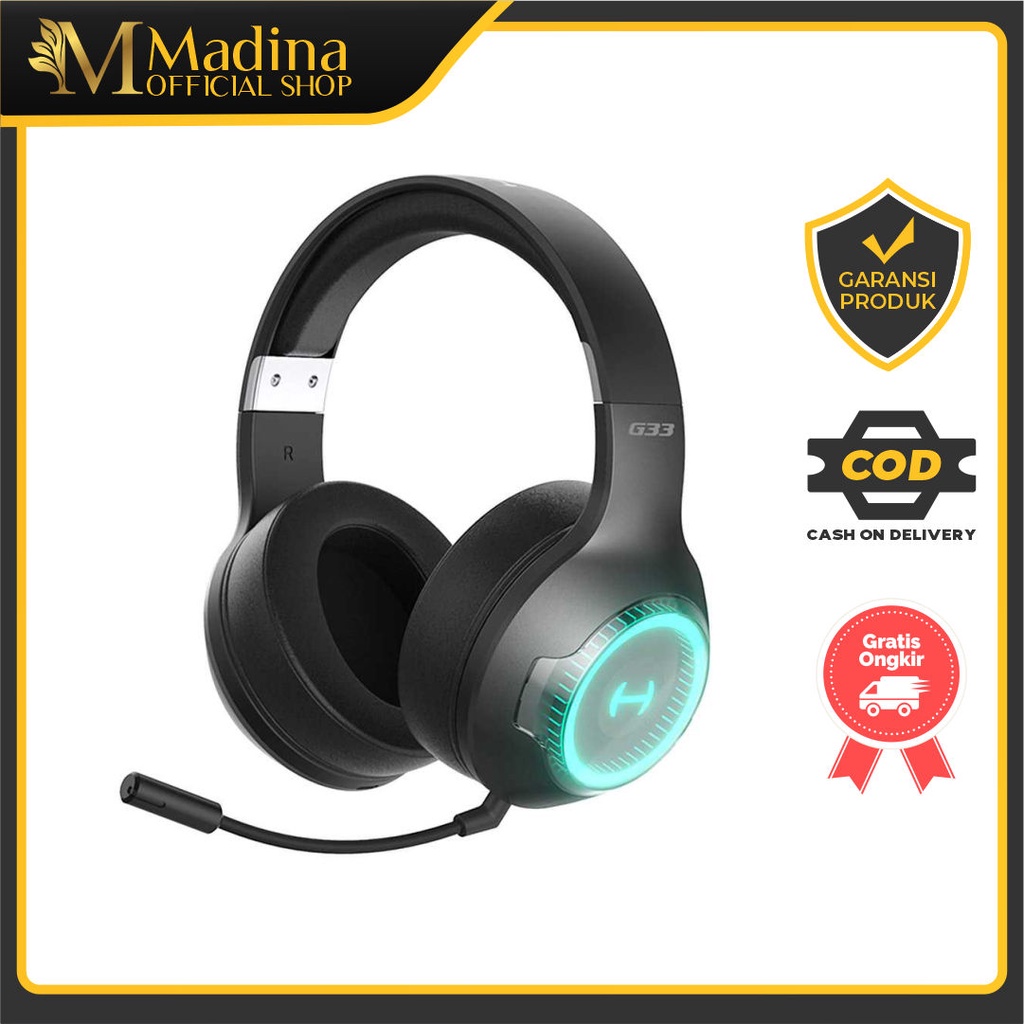 Edifier Low Latency Bluetooth Gaming Headphone Headset - G33BT