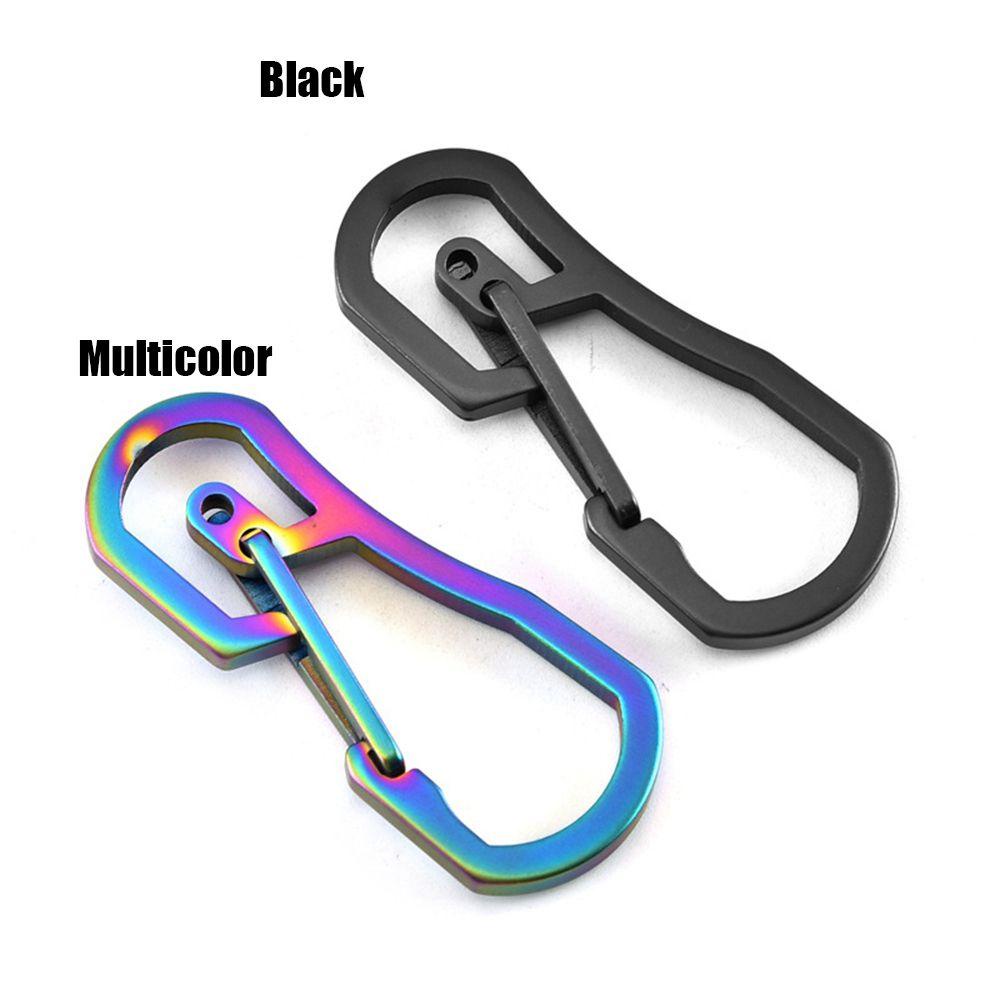 Suyo Climbing Carabiner High quality Titanium Plating Alat Luar Ruangan Gantungan Kunci Hook