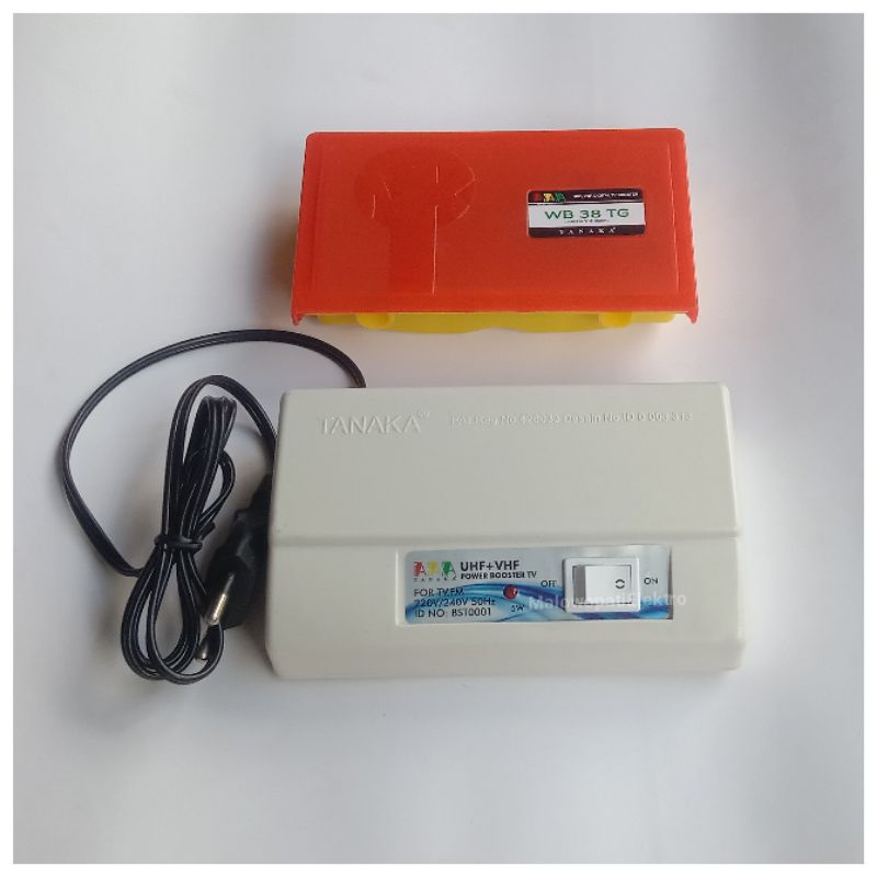 Set Boster Antena Tv Digital dan Analog Atas Bawah Tanaka