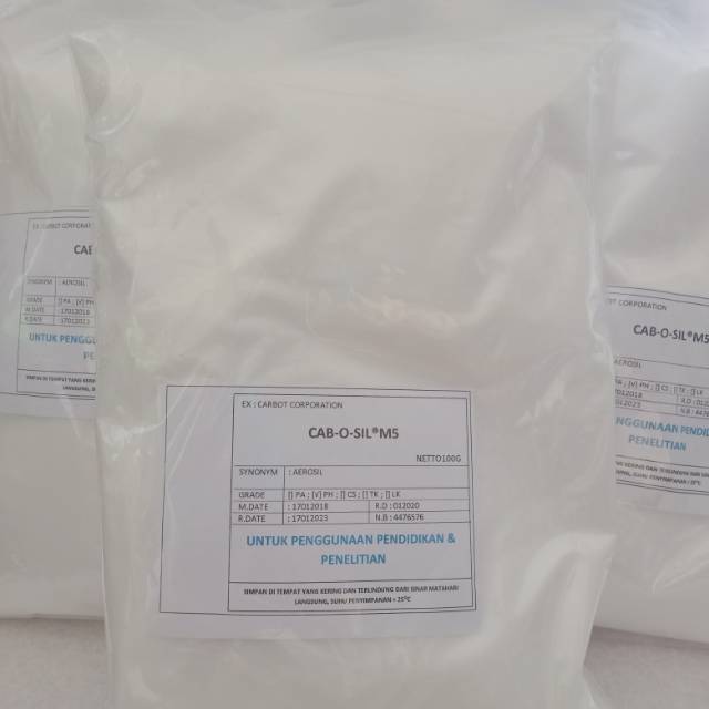 Aerosil per 100 gr/CAB-O-SIL M5/bahan pelincir tablet/bahan tambahan tablet/bahan untuk farmasi