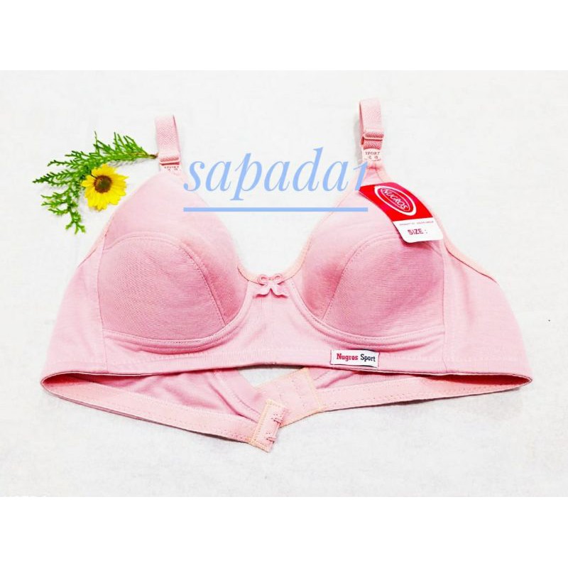 Bra Sport Wanita Atau Bra Remaja Tanpa busa, Tanpa Kawat Bhs Dewasa Underwear Merk Fidilla/ Nugros