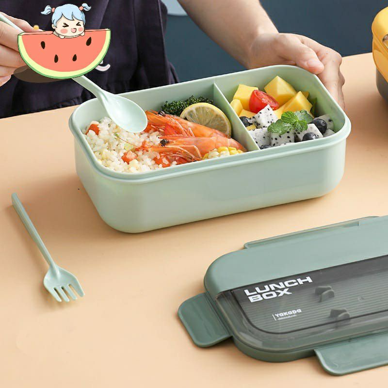 ~ PIYOSHI08 ~ Kotak Tempat Makan Keren Anti Bocor / Lunch Box 1100ml PD140