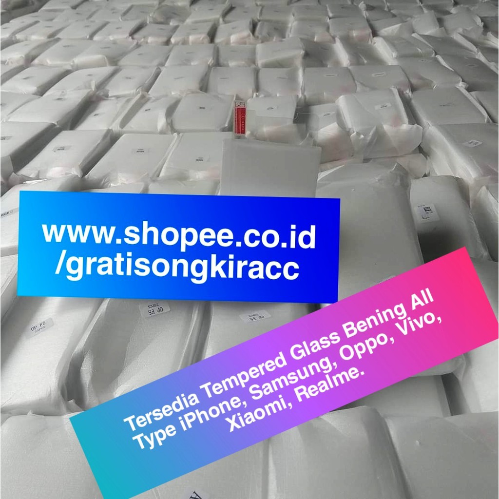 TEMPERED GLASS VIVO ALL TYPE BONUS JARUM SIM CARD