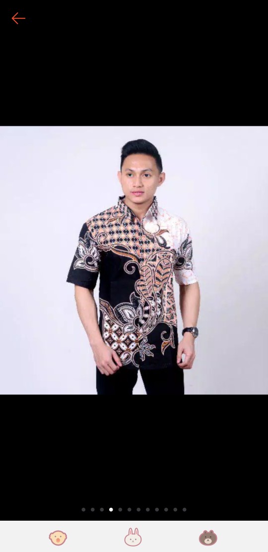 New Arrival Distro Batik Pria Bordir Sogan Hrb026 Batikaf Notoarto Batik Ipnu-ippnu Hem Pria Bel