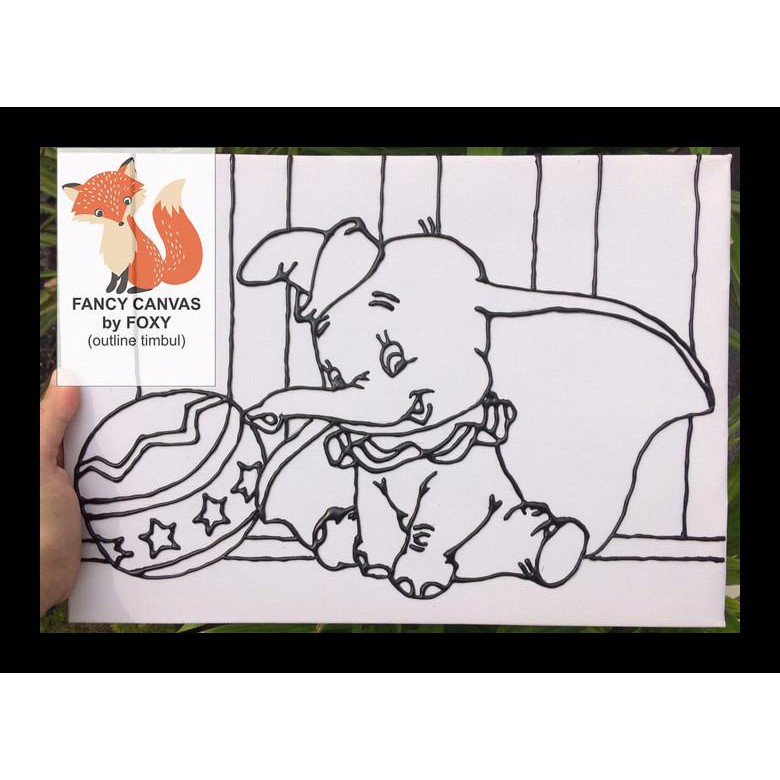 

Ready Stok Kanvas Lukis Anak Gambar Dumbo Peralatan Melukis Murah Meriah Al7