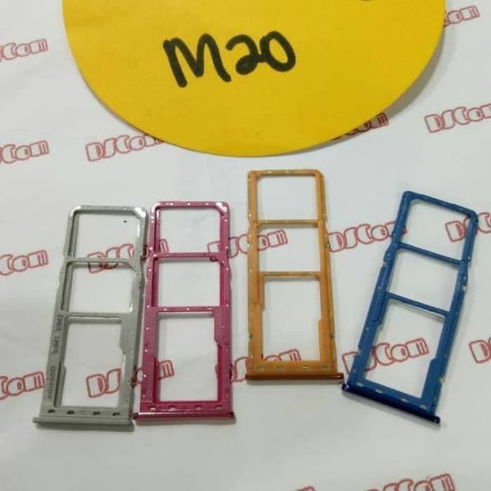 Sim Tray Sim Lock Samsung M20 Slot Kartu Tempat Sim Card Original