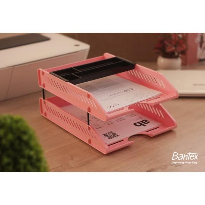 

[[COD]] Bantex Letter Tray Set Musky Pink #9872 74 TERBAIK Kode 483