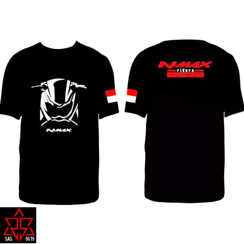 T-Shirt Baju Kaos / Kaos Motor Yamaha NMax / Kaos Touring / Yamaha NMax Rider Indonesia / kaos pria
