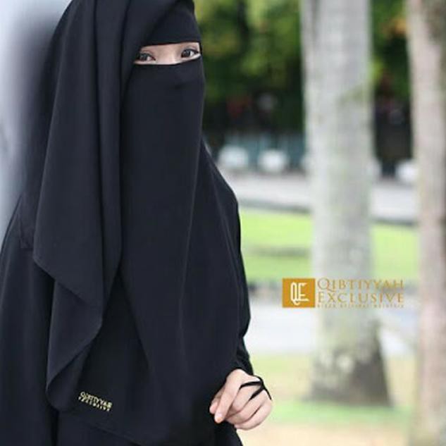 [ Top Grade ]64 Niqab Cadar Yaman Savira Mini / Cadar Chifon Fine Niqab Yaman Panjang 72cm Double Hy
