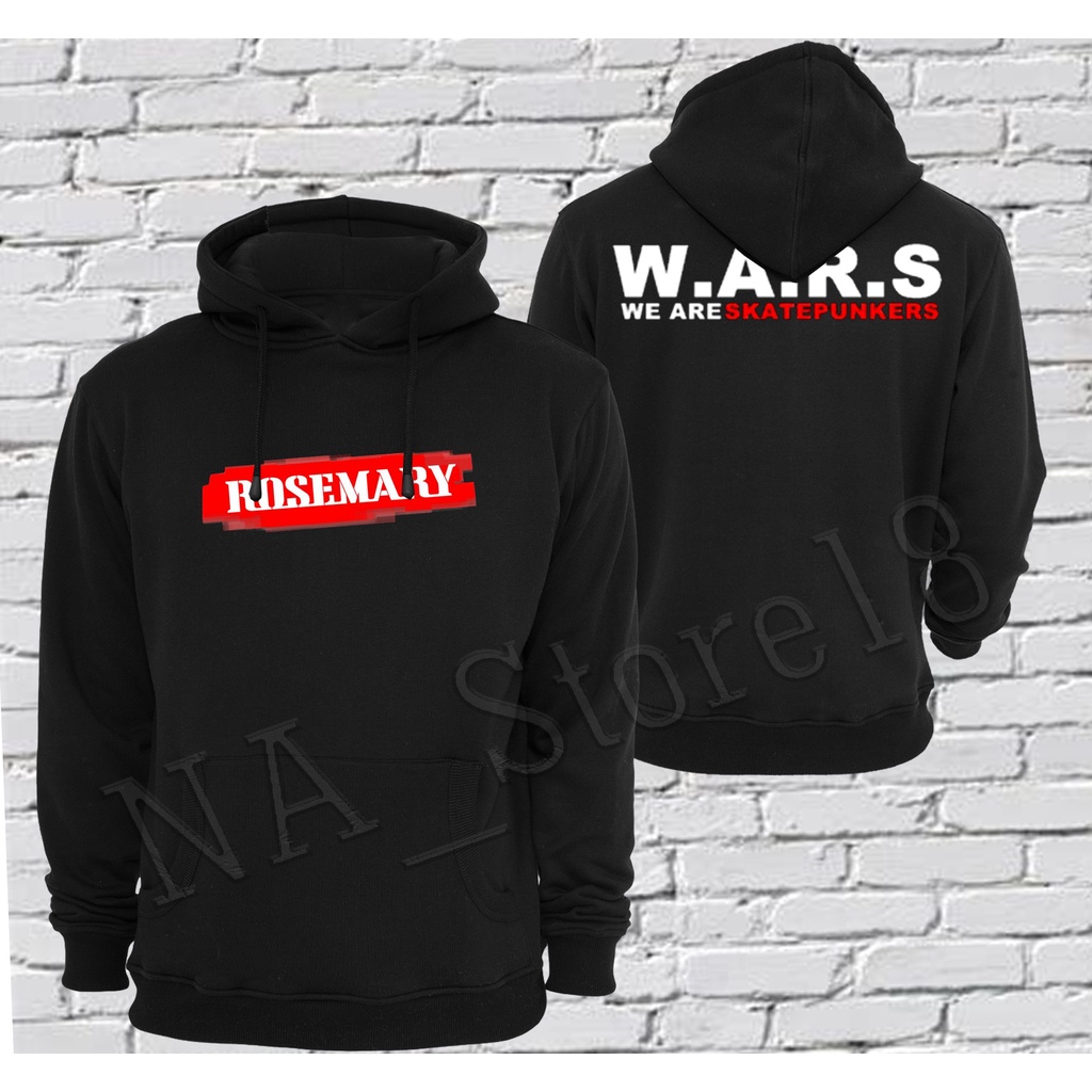 Jaket Sweater Hoodie ROSEMARY SKATEPUNKERS Keren Pria & Wanita