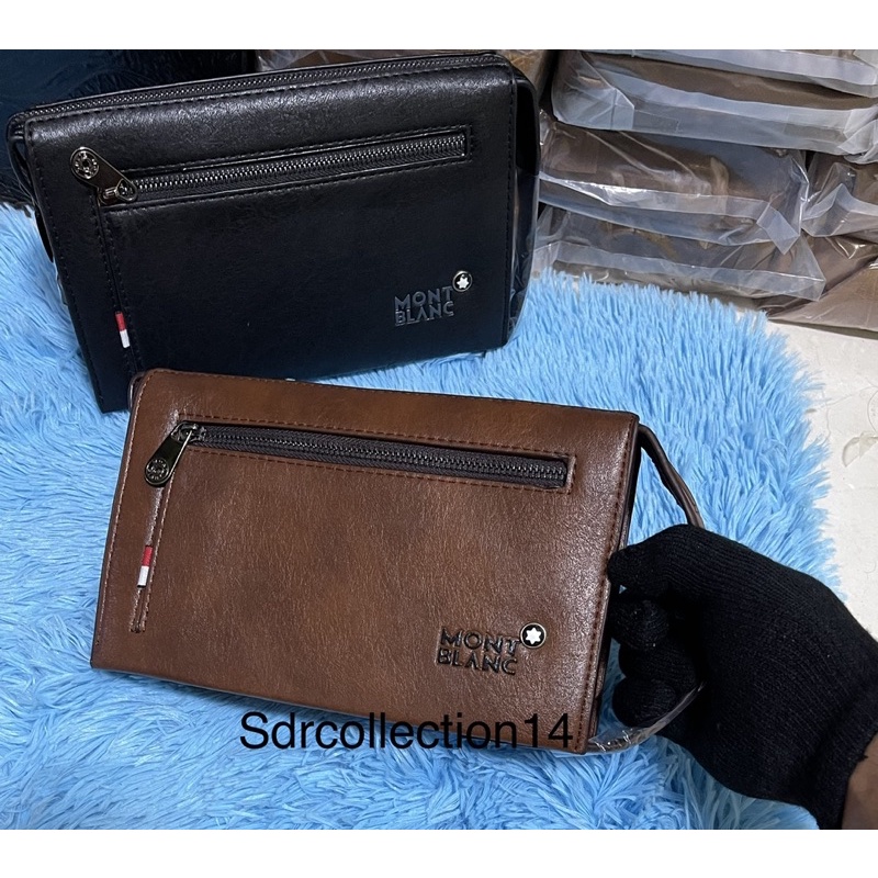 New Handbag Montblanc original premium pria/wanita Clutch 536 model kunci lock + gagang