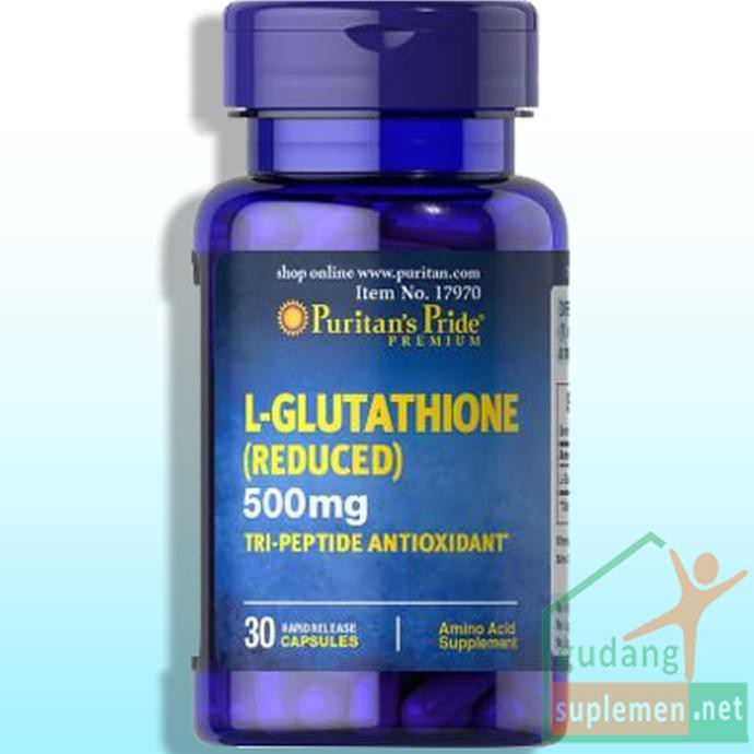 

L-Glutathione 500 mg, 30 Capsules| Puritan's Pride| Kulit Putih Aman