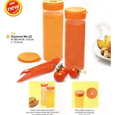 Squeeze Me Wadah Saus Kecap Tupperware Alat Makan Minum Original