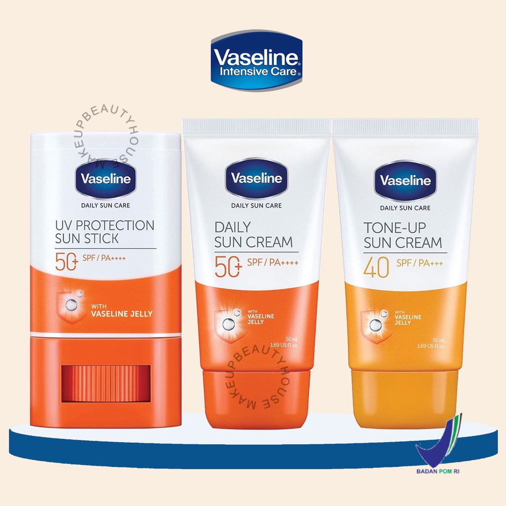 VASELINE Daily Sun Cream 50ml/ Tone Up Sun Cream 50 ml/ UV Protect Sun Stick 15g