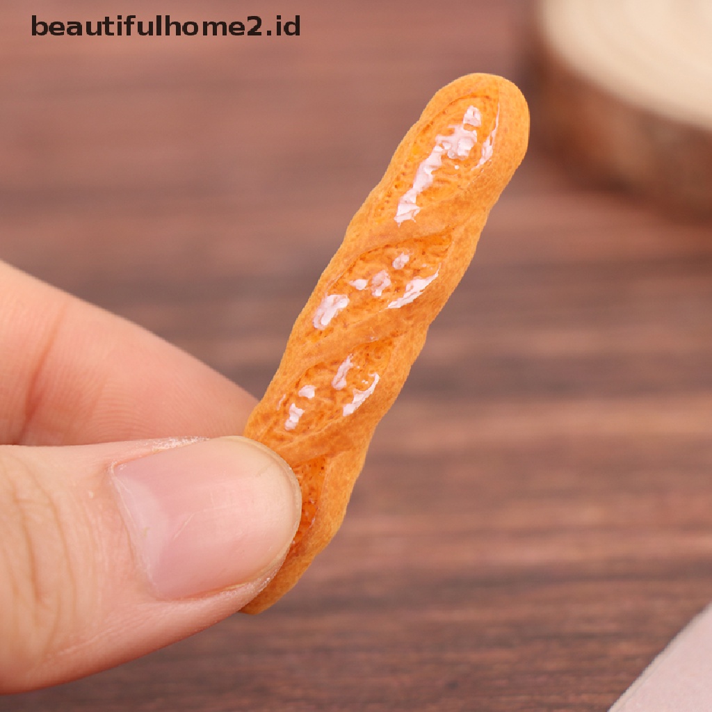 (Beautifulhome2.Id) Miniatur Roti Skala 1: 12 Untuk Rumah Boneka